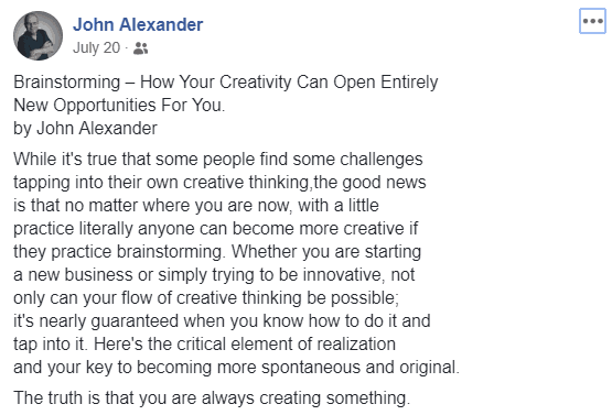 About creativity