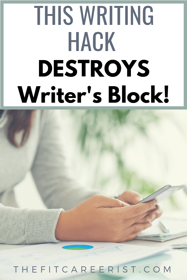 Writer's block sucks! But I can almost guarantee that you haven't heard of this writing hack yet. If you need to get more written in less time, you need to read this!