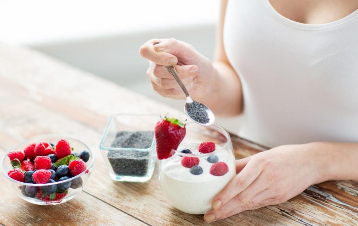 how to lose vanity weight woman eating yogurt