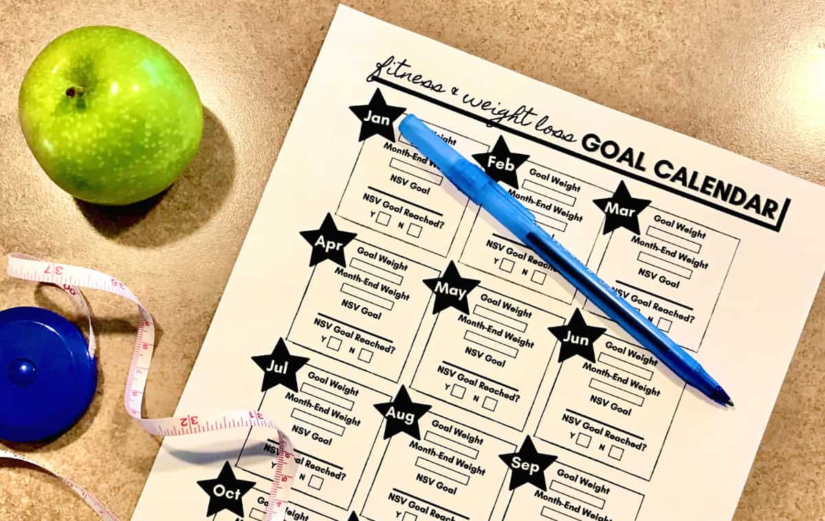 How To Use This Fitness Weight Loss Calendar To Set Goals For 2021